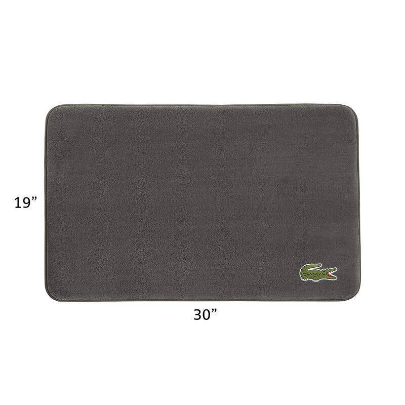 Lacoste Croc Memory Foam Non-Slip Bath Rug