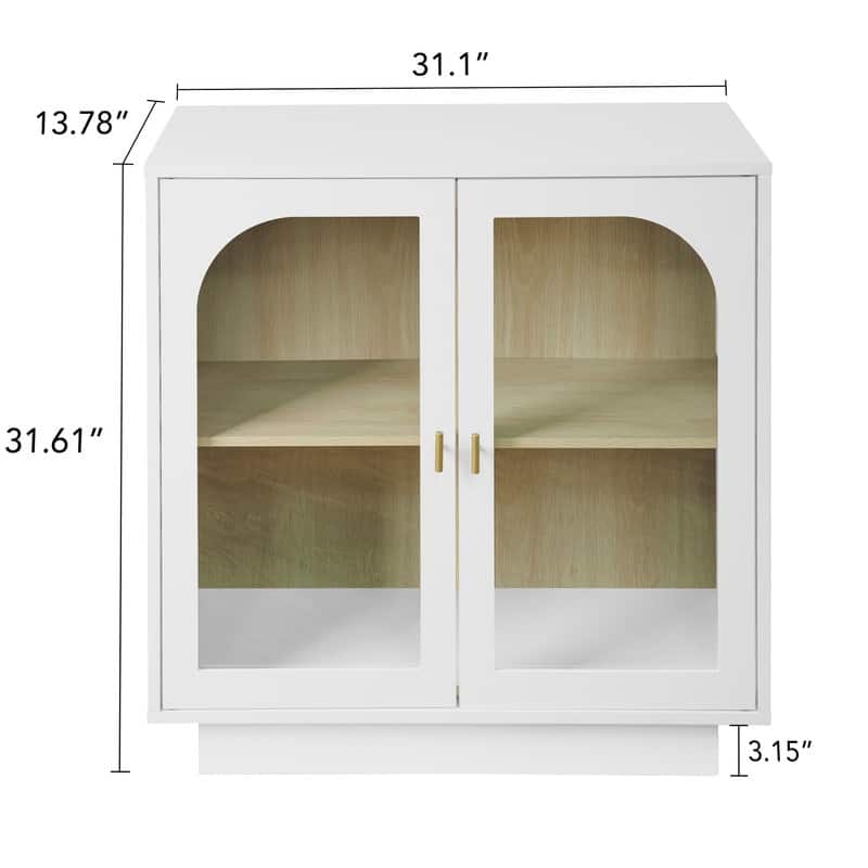Storage Cabinet with Acrylic Door for Living Room, Dining Room, Study