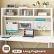 preview thumbnail 37 of 68, L Shaped Gaming Desk Computer Desk Corner Desk Pegboard Power Outlet