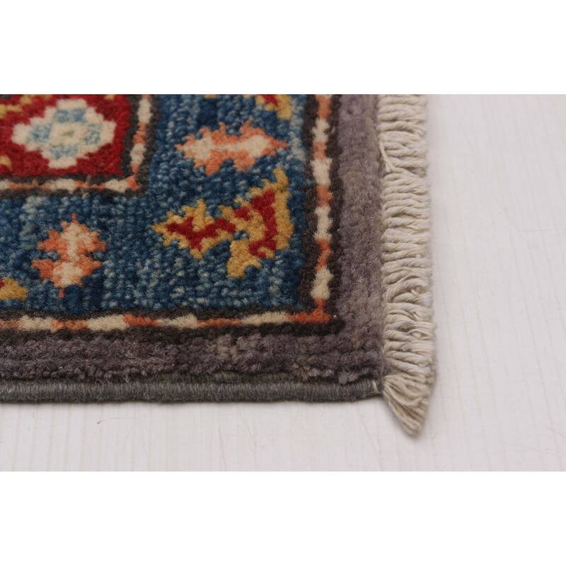ECARPETGALLERY Hand-knotted Uzbek Ghazni Grey Wool Rug - 5'0 x 7'3