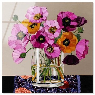 Glass Vase I Floral Wall Decor Acrylic Print by Art Remedy - Bed Bath ...