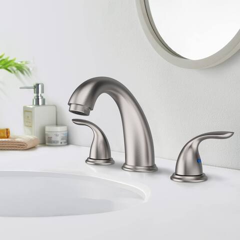 BATHLET Widespread Bathroom Faucet High-Arc with Pop Up Drain