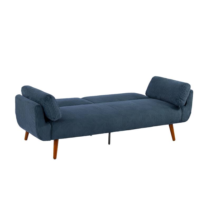 Convertible Corduroy Sleeper Sofa Futon Bed Recliner Lounge
