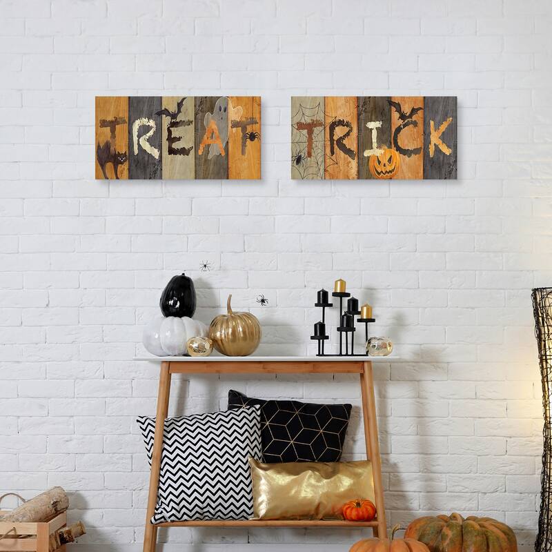 Halloween Treat, Halloween Trick by Cynthia Coulter Canvas Art Prints