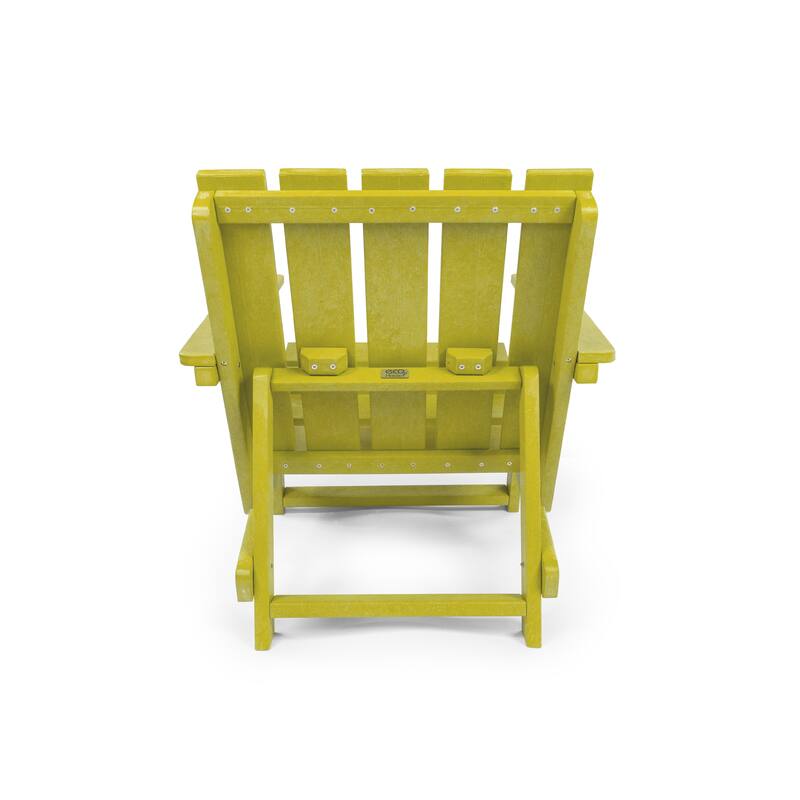 Amalfi Fully Assembled All-Weather HDPE Outdoor Folding Modern Adirondack Chair