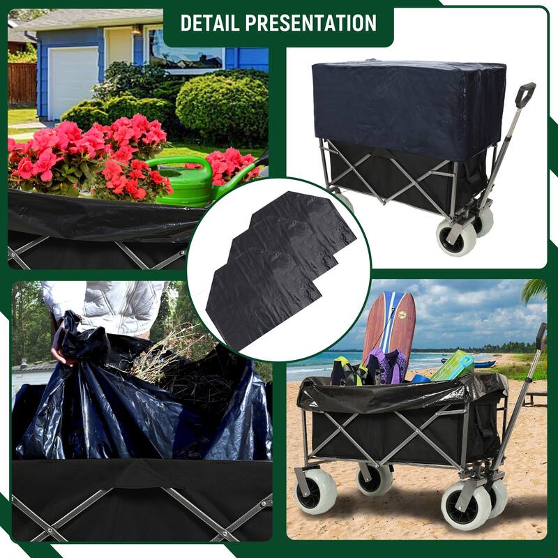 All Terrain Steel Frame Trolley with Pneumatic Tires