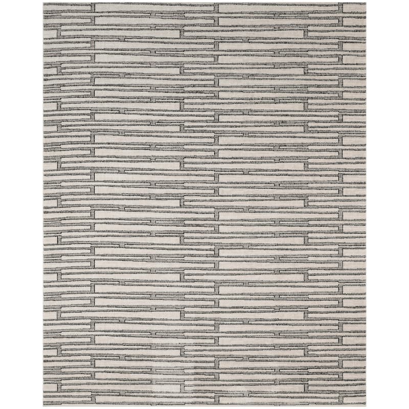 Nourison Nordic Indoor only Grey Geometric Area Rug