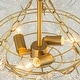 preview thumbnail 17 of 19, Brass Luxury Faceted Glass Globe Cluster Bubble Chandelier