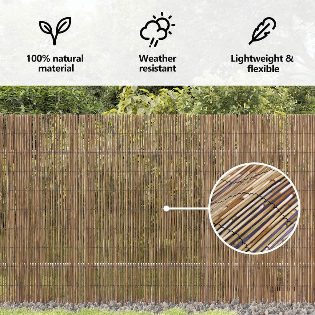 vidaXL Garden Reed Fence 118.1/157.5/196.9/236.2 x 55.1 in