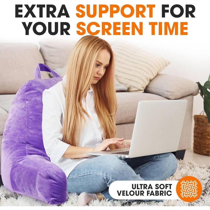 Cheer Collection Memory Foam Support Reading, TV Pillow
