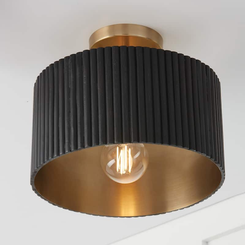 Donovan 1-Light Semi-Flush - 12.5"W x 11.75"H