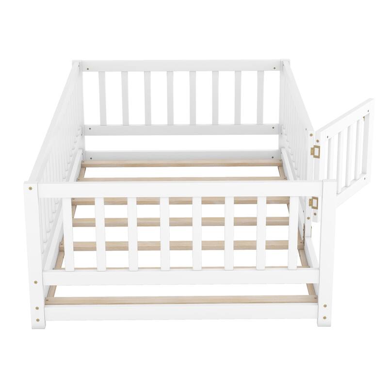 Twin Size Floor Bed with Slats