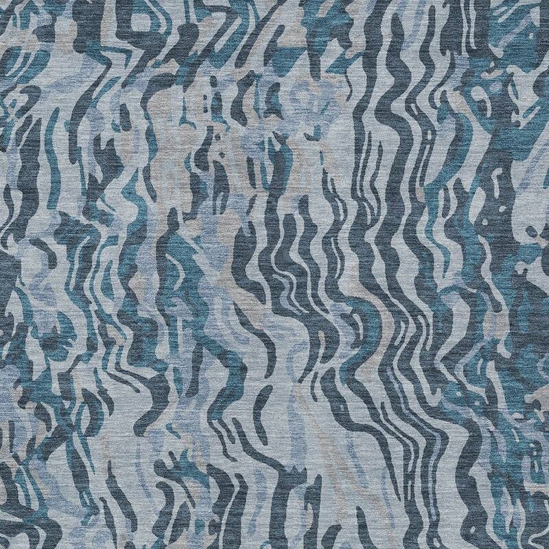 HomeRoots Abstract Transitional Rectangle Outdoor Rug
