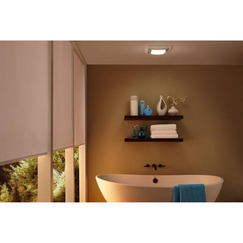 Broan 130 CFM 1.5 Sone Ceiling Mounted Bathroom Exhaust Fan with