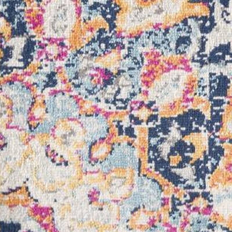 HomeRoots Oriental Transitional Square Area Rug - 27.00 in. x 24.00 in. x 0.40 in.