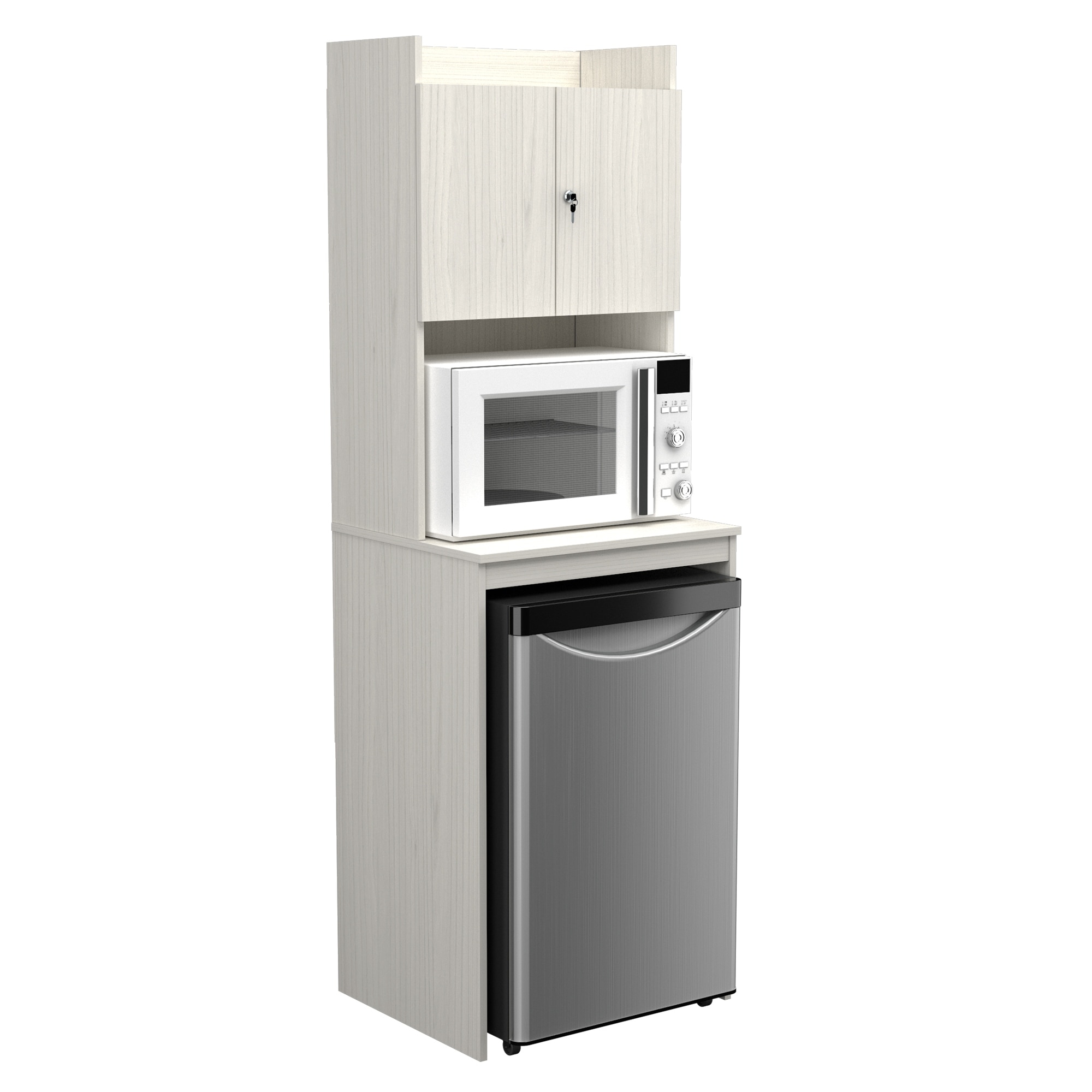 dorm fridge with freezer and microwave