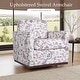preview thumbnail 131 of 154, Set of 2 Modern Swivel Accent Armchairs Upholstered Arm Chairs