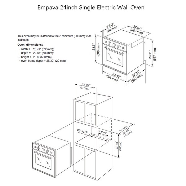 empava wall oven installation