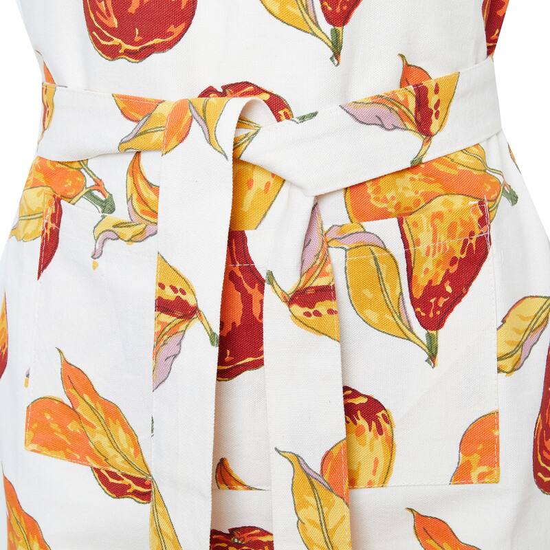 Couleur Nature Orchard Pear Apron - Burgundy - 32x36