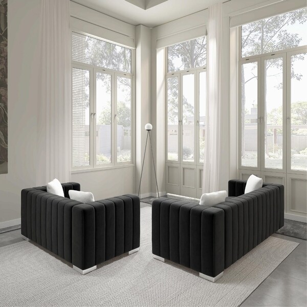 Wayna upholstered Modern Velvet Sofa for Living Room - On Sale