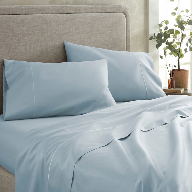 Organic Cotton Sateen Bed Sheets - 300 Thread Count
