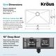 preview thumbnail 20 of 31, KRAUS Undermount 32 inch 1-Bowl Stainless Steel Kitchen Sink