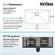 preview thumbnail 112 of 158, KRAUS Standart PRO Undermount Single Bowl Stainless Steel Kitchen Sink