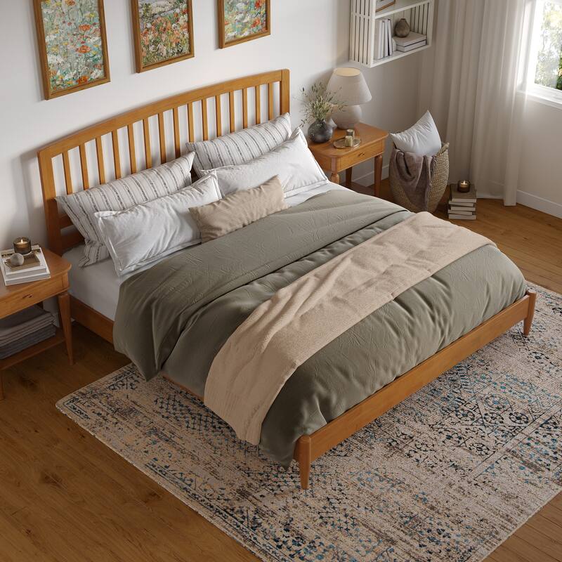 Quincy Solid Wood Low Profile Platform Bed