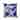 Leafy Collage Indoor/Outdoor Reversible Throw Pillow Blue and Gray