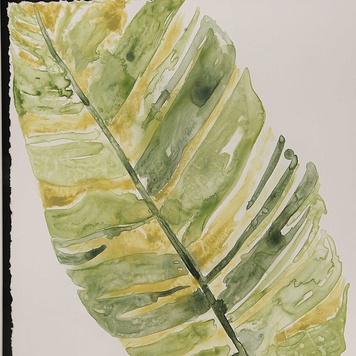 Shop Set Of 9 Floral Leaves Canvas Hand Painted Indoor Wall Art