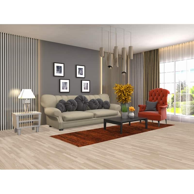 Hand Knotted Oriental 100% Wool Carpet Tribal Stripe Oranges & Rust Moroccan Runner Rug - 9' 7'' X 3' 0''