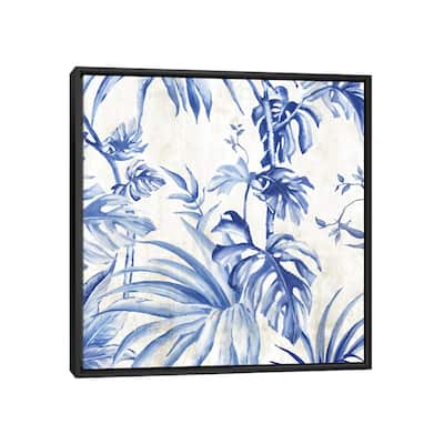iCanvas "Palms Toile II " by Eva Watts Framed Canvas Print