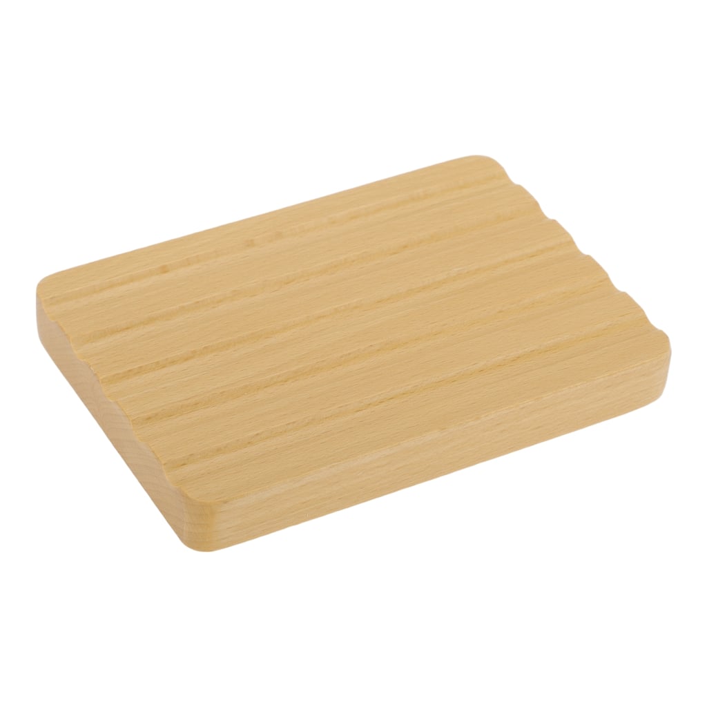 Portable Square Soap Dish for Bathroom for Kitchen 5.12"x3.54"x0.59" Brown 1 Pc