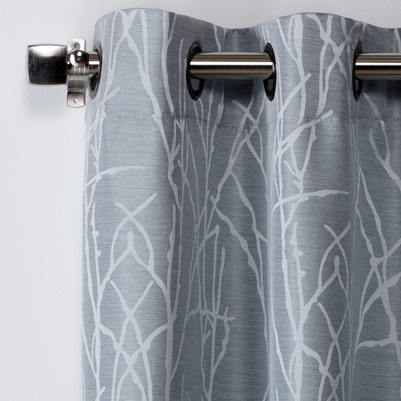ATI Home Finesse Branch Print Grommet Top Curtain Panel Pair