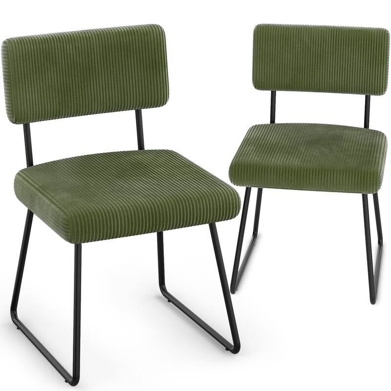 Modern Set of 2/4/6/8 Dining Chairs Upholstered Chairs with Open Back for Dining Room and Kitchen