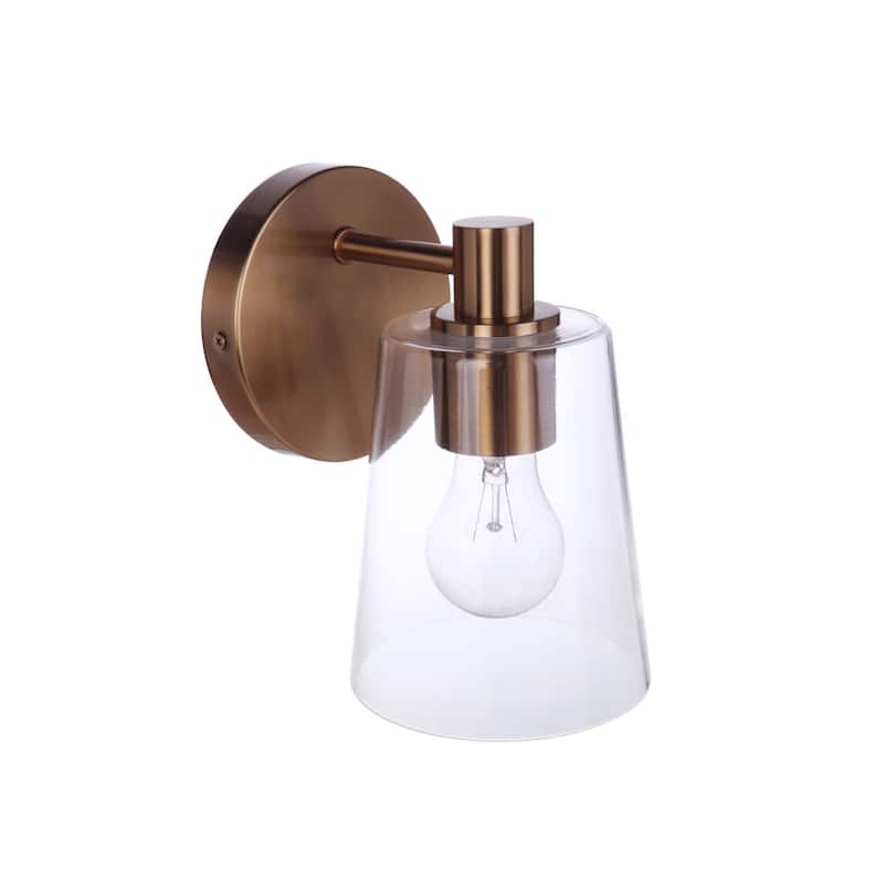 Craftmade 126051 Emilio 8" Tall Bathroom Sconce with Clear Glass Shade