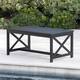 Ivan Outdoor Rectangle Wood Coffee Table by Christopher Knight Home - Black