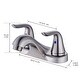 preview thumbnail 5 of 7, Double Handle Waterfall Bathroom Centerset Faucet