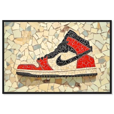 Mosaic Sneaker Canvas by Art Remedy