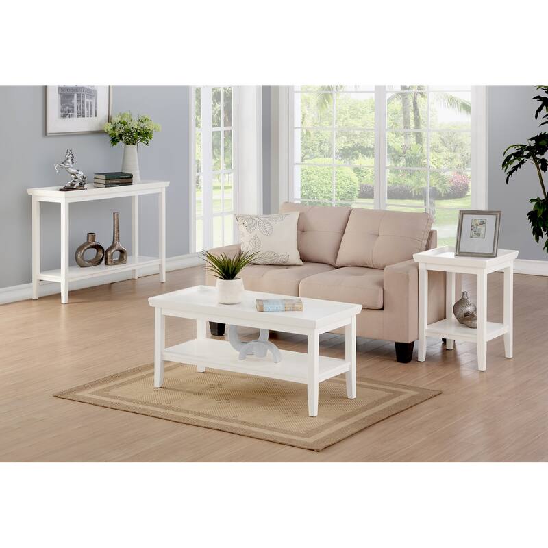 Convenience Concepts Ledgewood End Table with Shelf