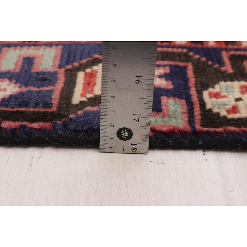 ECARPETGALLERY Hand-knotted Andelz Red Wool Rug - 3'4 x 9'8