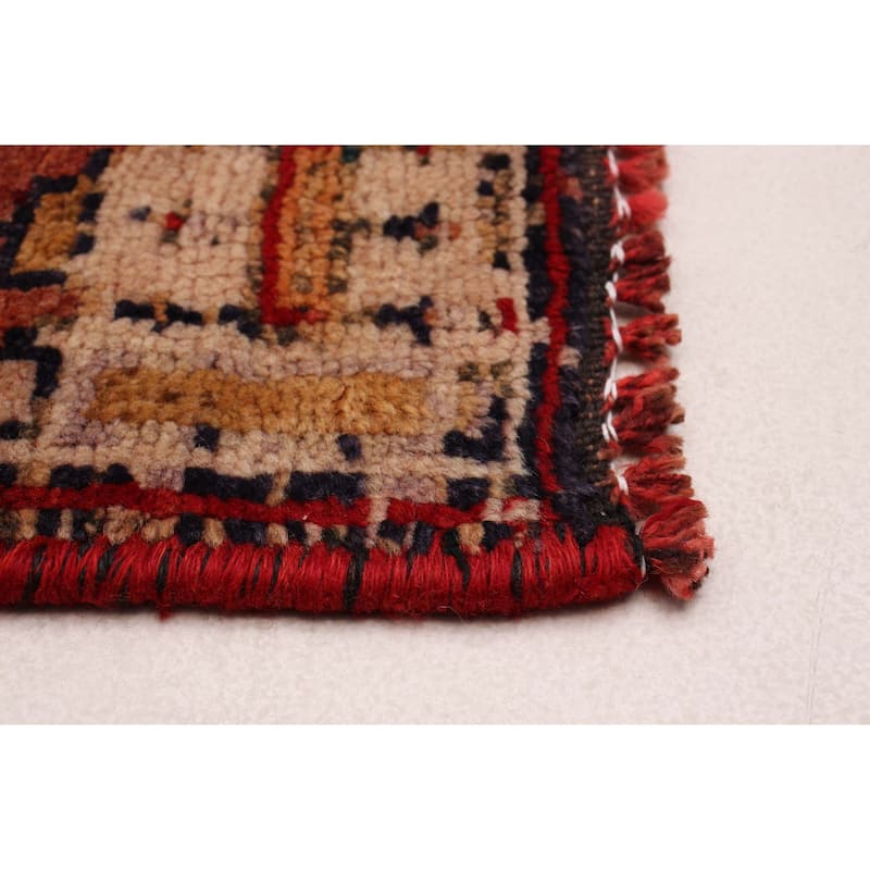 ECARPETGALLERY Hand-knotted Melis Vintage Red Wool Rug - 4'7 x 12'10