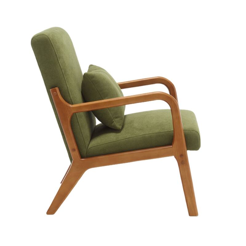 Modern Accent Chair Solid Wood Padding Lounge Armchairs - 23.23" * 29.53" * 30.71"