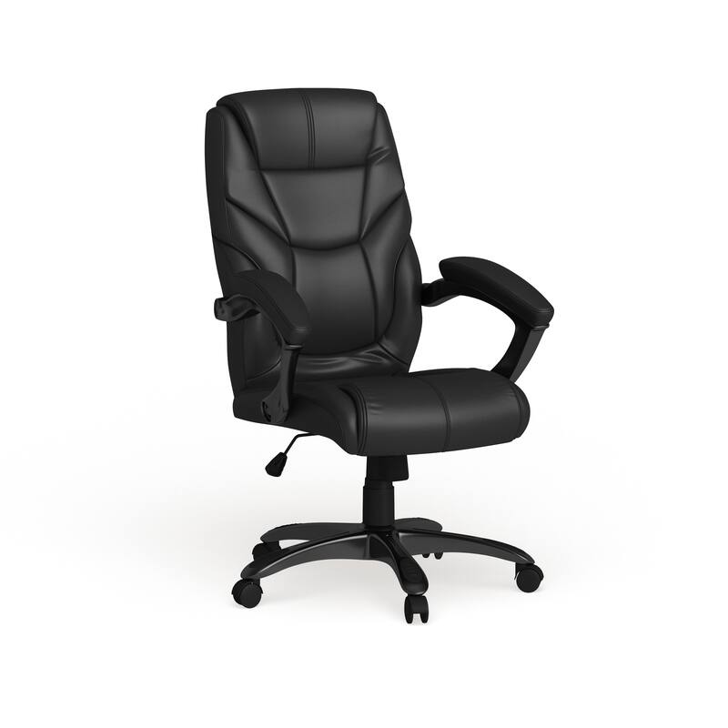 High Back LeatherSoft Overstuffed Executive Swivel Ergonomic Office