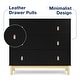 preview thumbnail 8 of 12, Legacy 3 Drawer Dresser with Leather Pulls