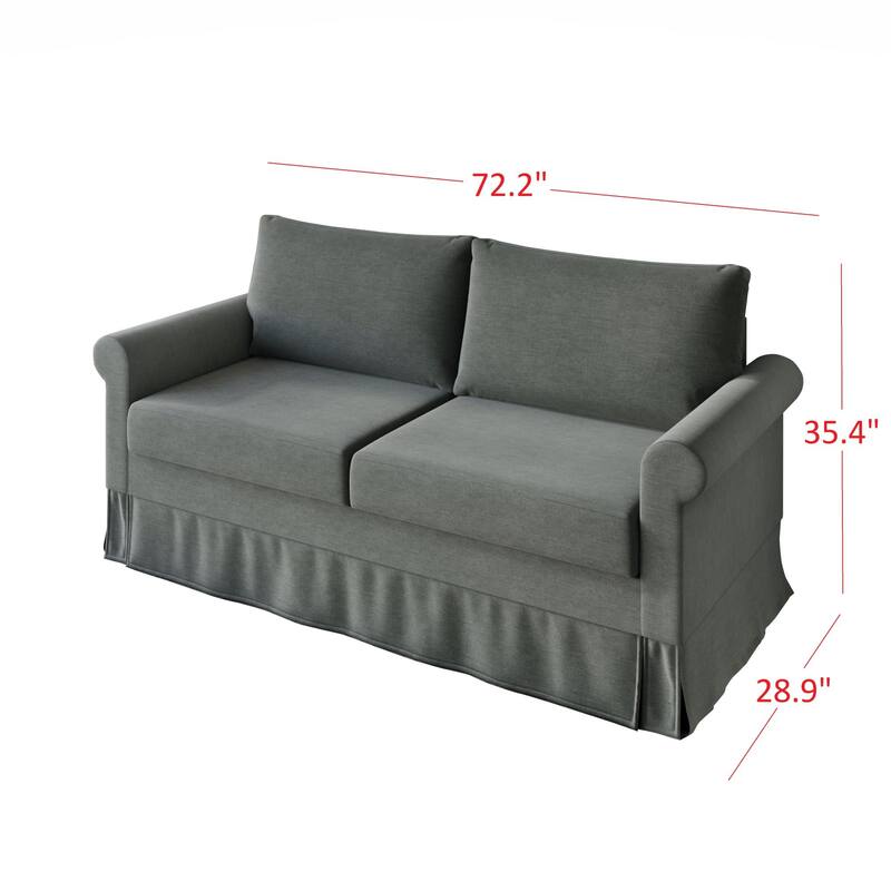Devon Rolled Arm 3-Seater Sofa