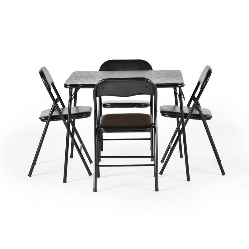 Homy Casa Black Folding Dining Set, for Kitchn, Pinic