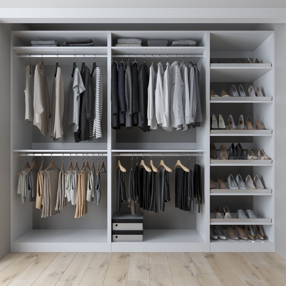 Isa Custom Closet System XL for Large Closets - Walk In or Reach In Closet  Organization