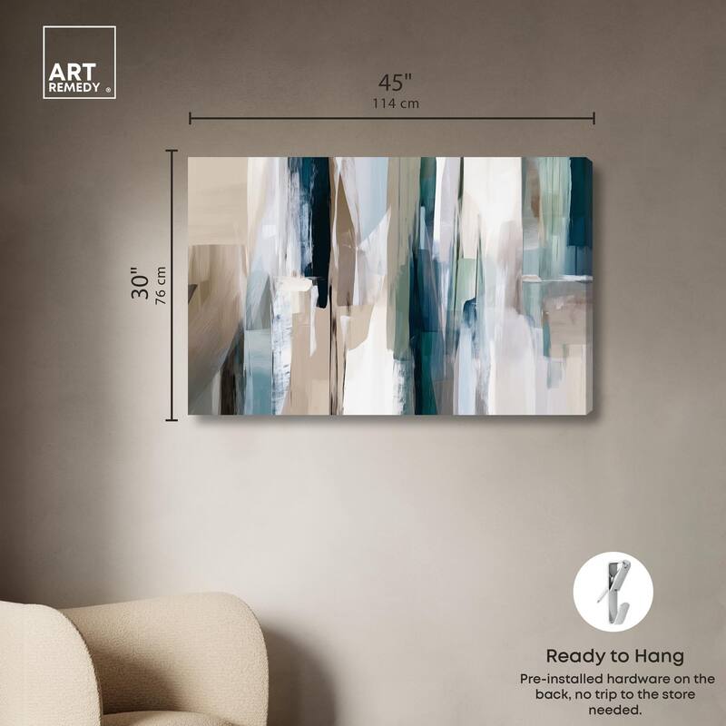 Color Columns Canvas by Art Remedy, Gallery Wrapped