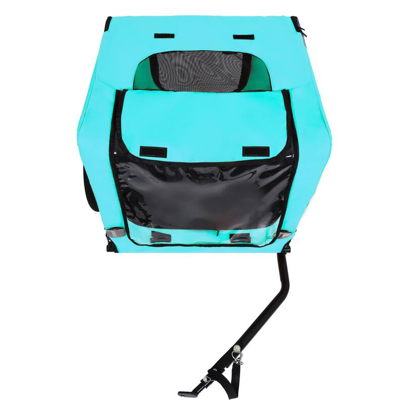 Pet Bike Trailer Dog Cart for Bicycle for Small and Medium Pets, Easy Folding Cart Frame, Quick Release Wheel, Non-Slip Floor